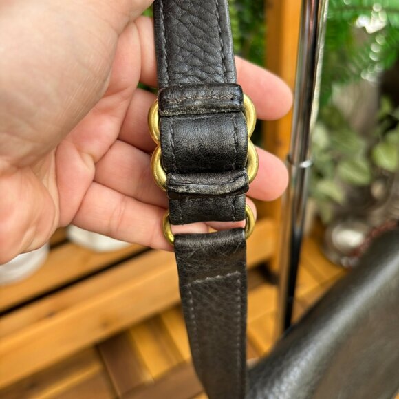 Authentic Vintage Coach Hudson Flap Pebble Leather Crossbody Bag - Picture 9 of 11